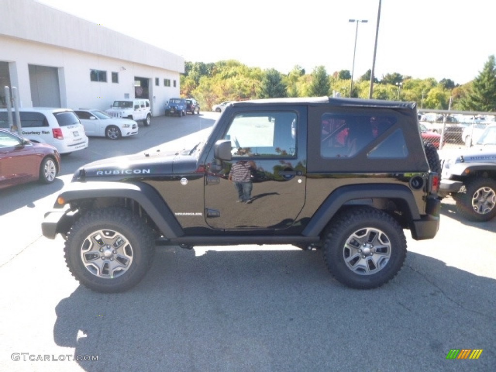 2017 Wrangler Rubicon 4x4 - Black / Black photo #3