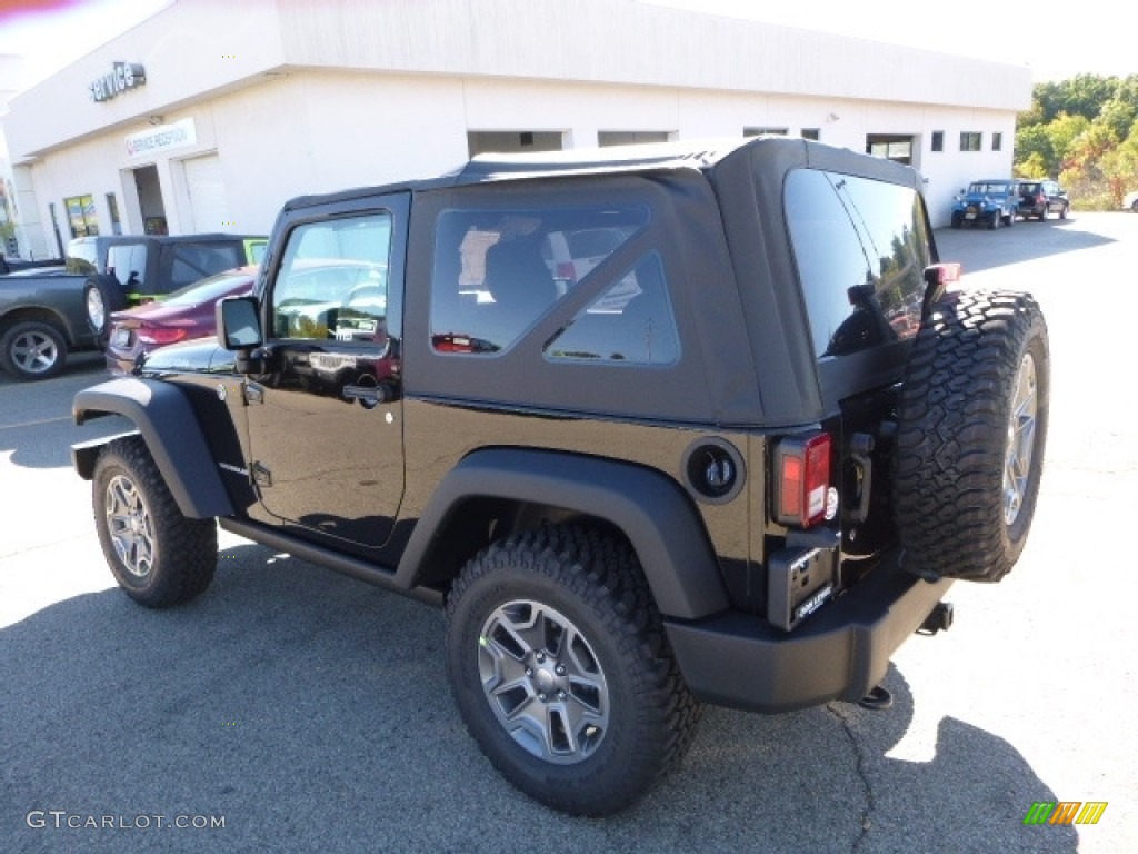 2017 Wrangler Rubicon 4x4 - Black / Black photo #4