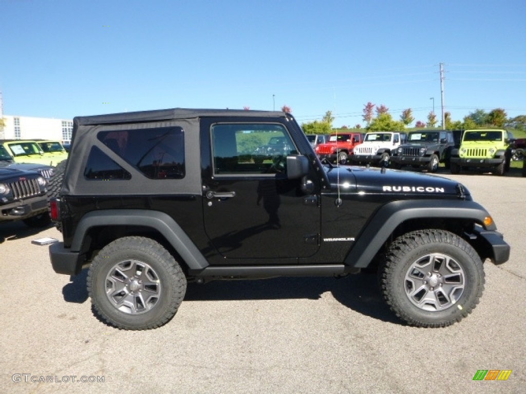 2017 Wrangler Rubicon 4x4 - Black / Black photo #7