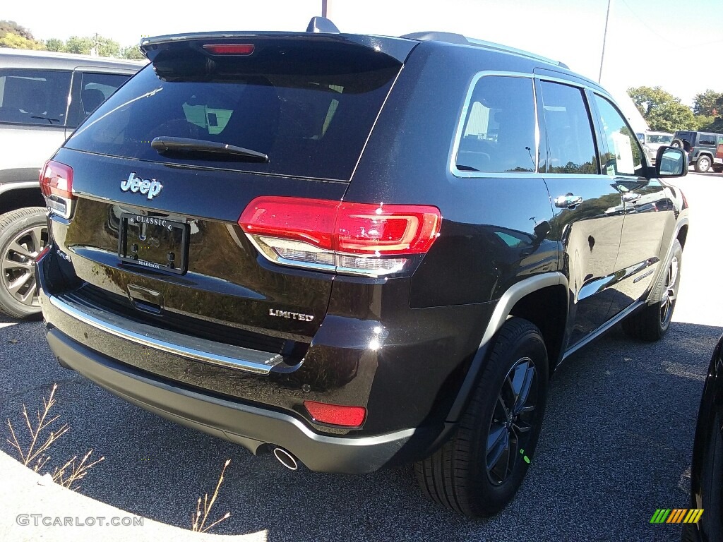 2017 Grand Cherokee Limited 4x4 - Diamond Black Crystal Pearl / Black/Light Frost Beige photo #2