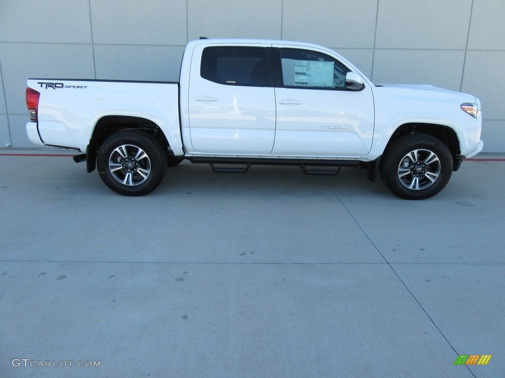 Super White 2017 Toyota Tacoma TRD Sport Double Cab Exterior Photo #116275060