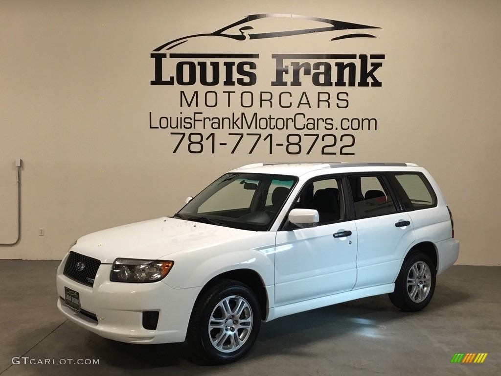 2008 Forester 2.5 X Sports - Aspen White / Anthracite Black photo #127