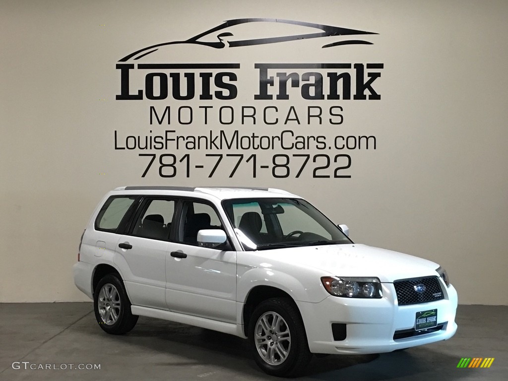 2008 Forester 2.5 X Sports - Aspen White / Anthracite Black photo #128