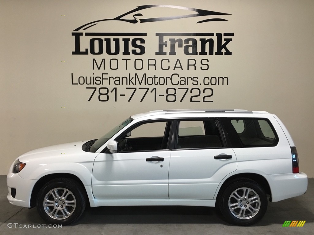 2008 Forester 2.5 X Sports - Aspen White / Anthracite Black photo #131