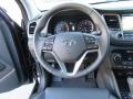 Black 2017 Hyundai Tucson Limited Steering Wheel