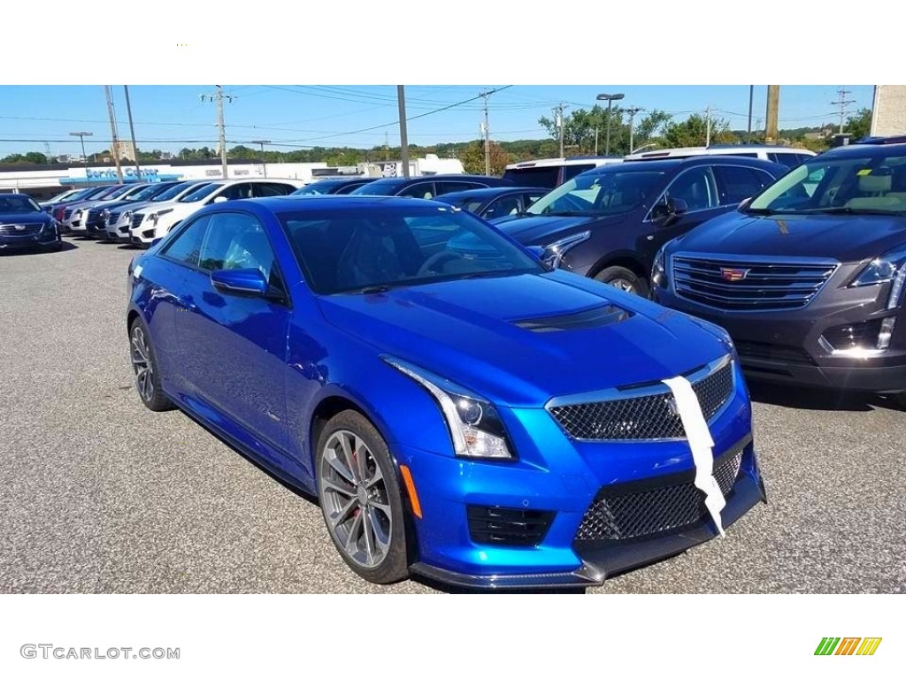Vector Blue Metallic 2017 Cadillac ATS V Coupe Exterior Photo #116276697
