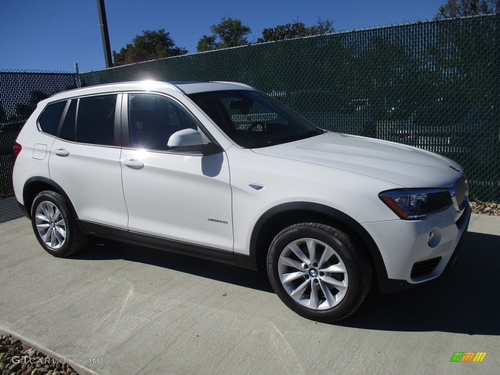 2017 X3 xDrive28i - Alpine White / Saddle Brown photo #1