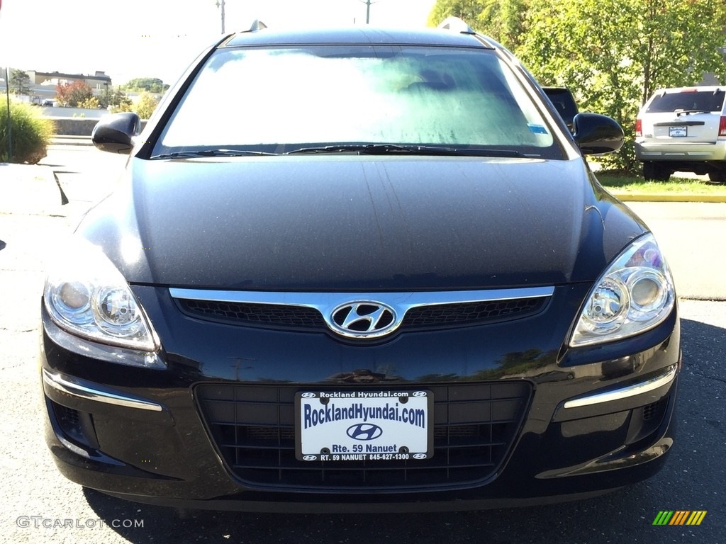 2012 Elantra GLS Touring - Black Noir Pearl / Black photo #2