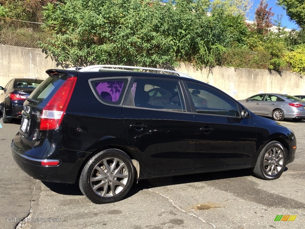 2012 Elantra GLS Touring - Black Noir Pearl / Black photo #4