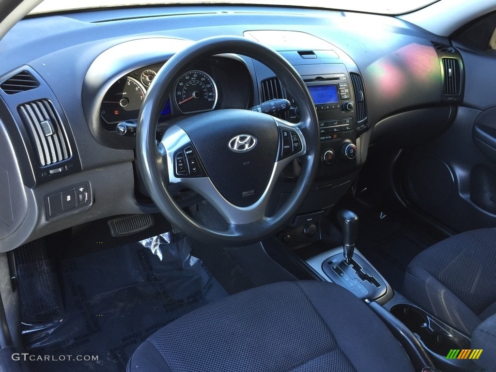 2012 Elantra GLS Touring - Black Noir Pearl / Black photo #9