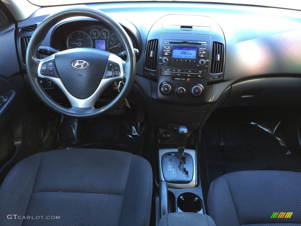 2012 Elantra GLS Touring - Black Noir Pearl / Black photo #12
