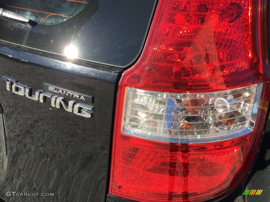 2012 Elantra GLS Touring - Black Noir Pearl / Black photo #22