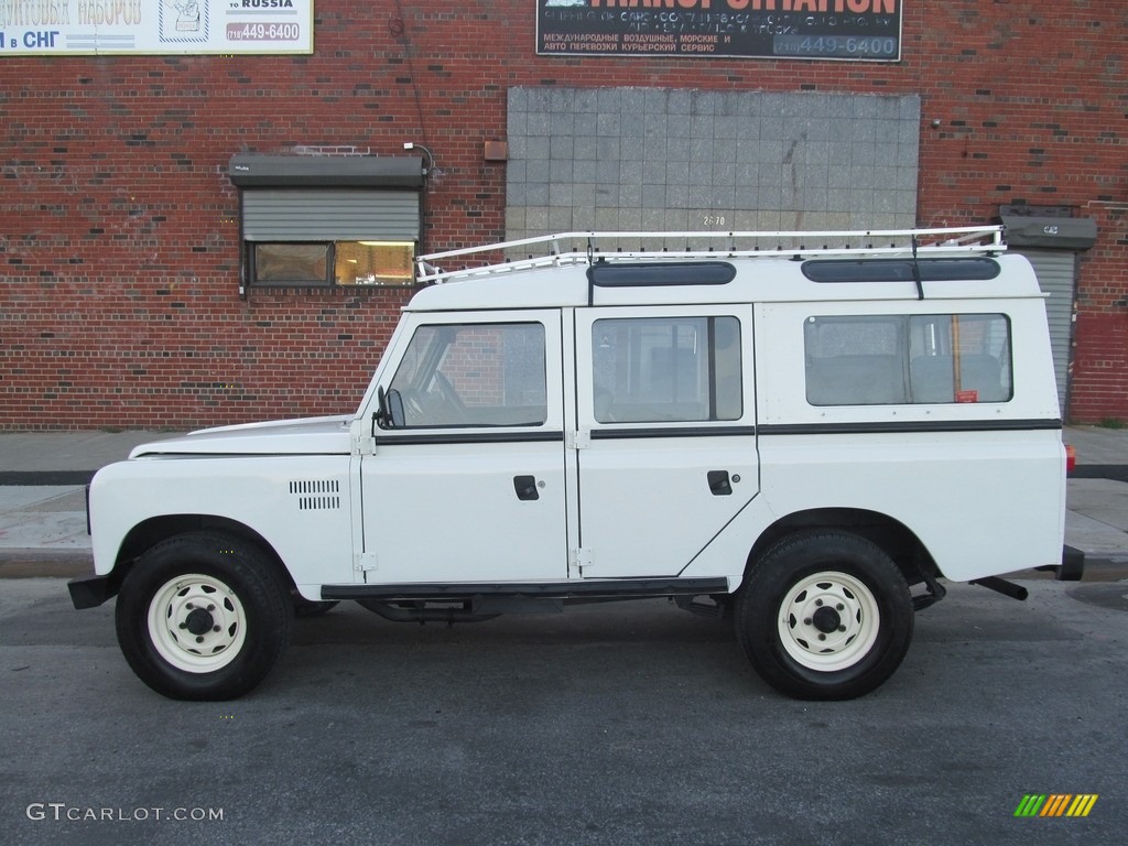 White 1985 Land Rover Defender 110 Hardtop Exterior Photo #116280507