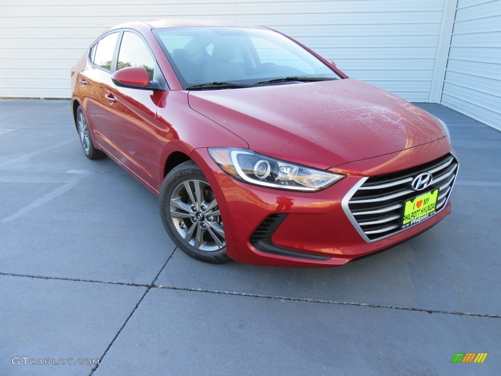 2017 Elantra SE - Red / Gray photo #1