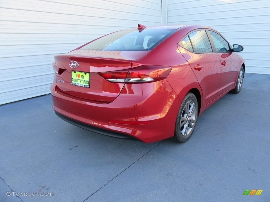 2017 Elantra SE - Red / Gray photo #4
