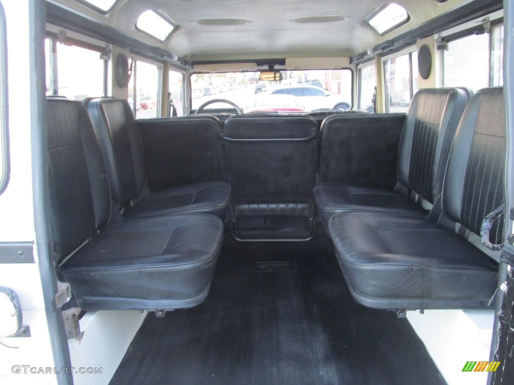 Black Interior 1985 Land Rover Defender 110 Hardtop Photo #116280810