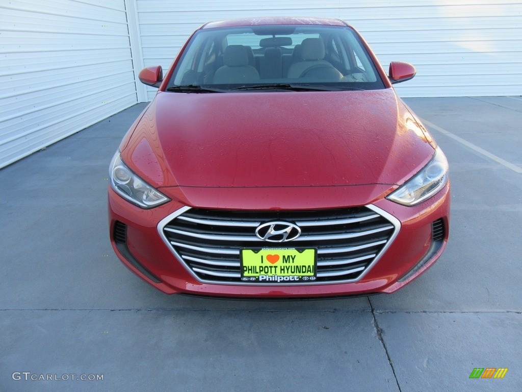 2017 Elantra SE - Red / Gray photo #8