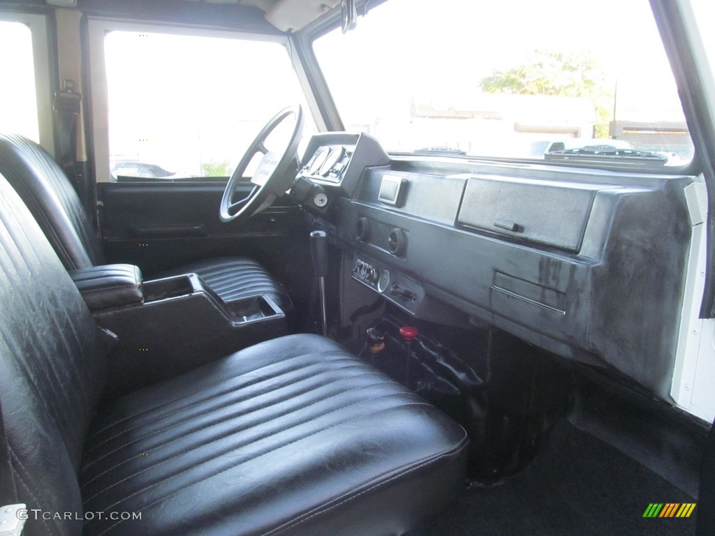 Black Interior 1985 Land Rover Defender 110 Hardtop Photo #116280996
