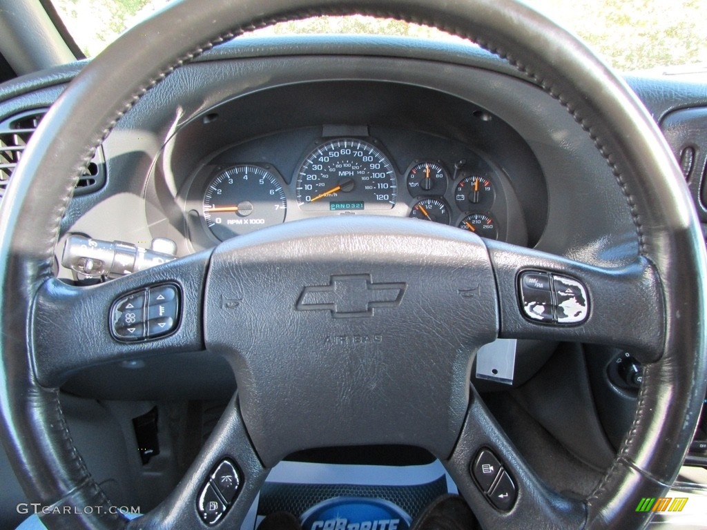 2002 TrailBlazer LTZ 4x4 - Onyx Black / Dark Pewter photo #31