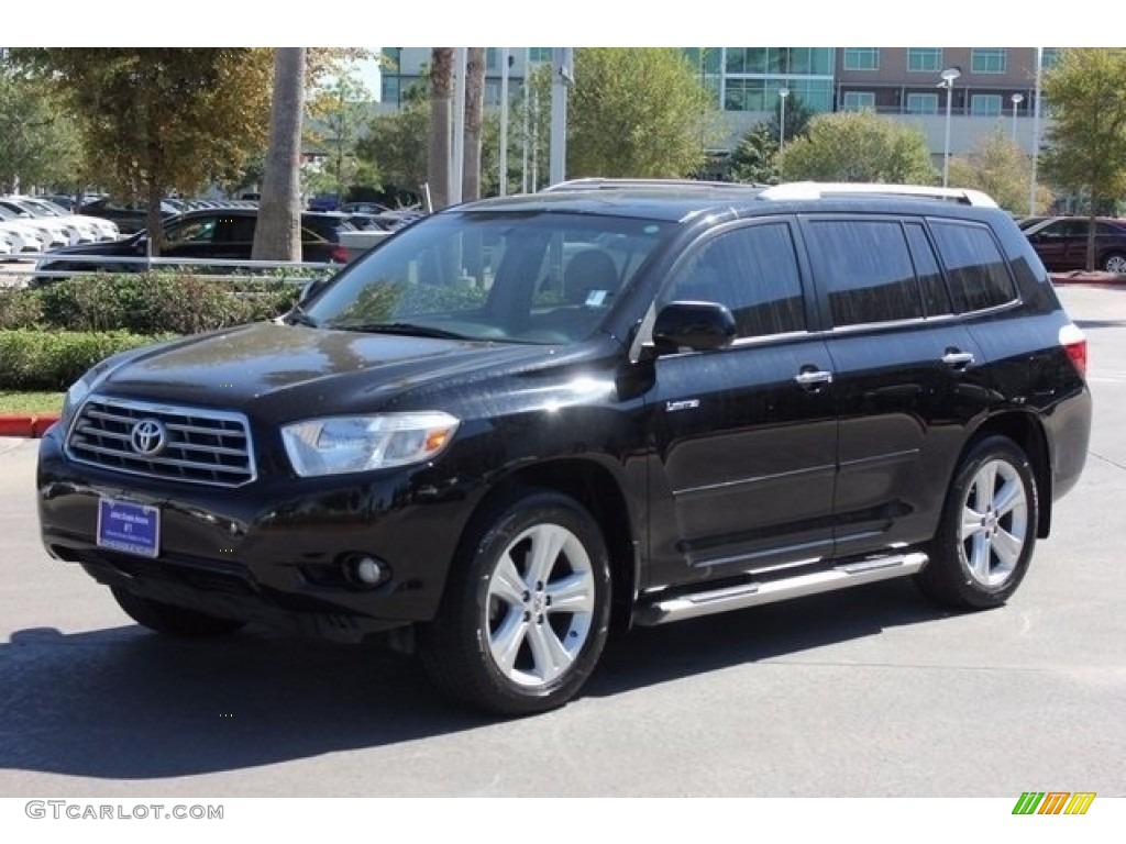 2009 Highlander Limited - Black / Sand Beige photo #3