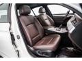 2014 BMW 5 Series Mocha/Black Interior Front Seat Photo
