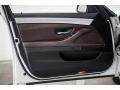 Mocha/Black 2014 BMW 5 Series 535i Sedan Door Panel