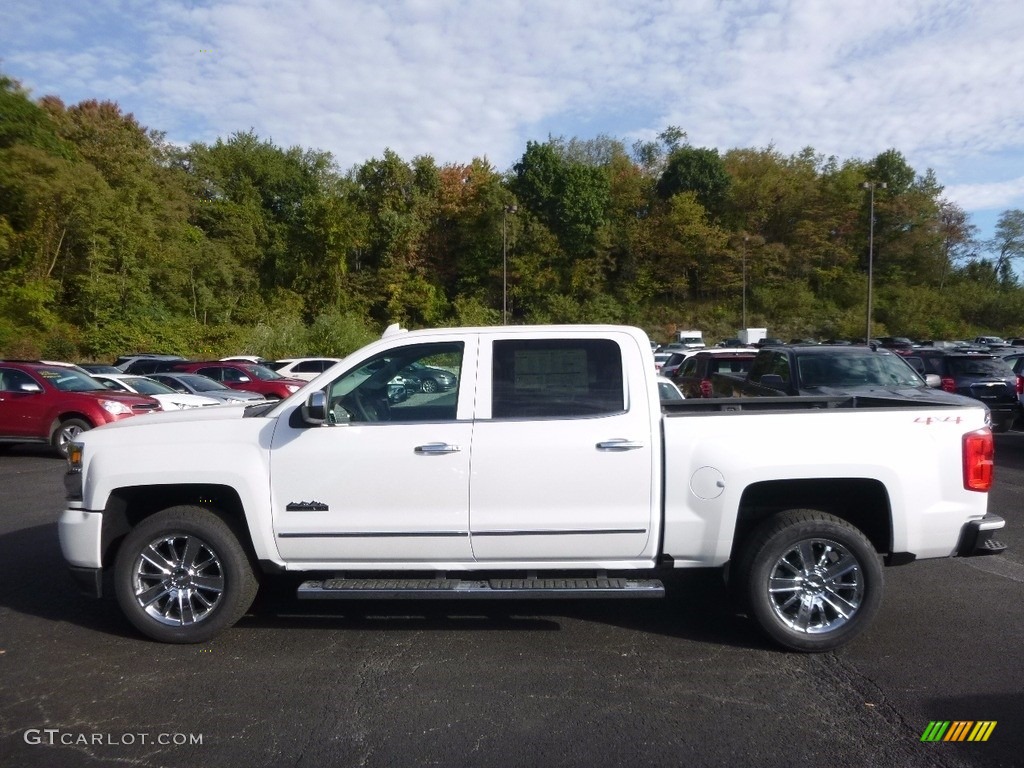 2017 Silverado 1500 High Country Crew Cab 4x4 - Iridescent Pearl Tricoat / High Country Saddle photo #8