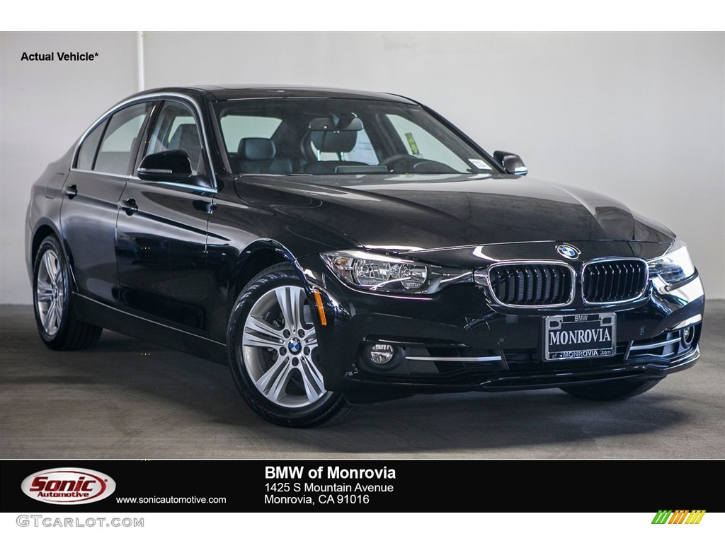 2017 3 Series 330i Sedan - Jet Black / Black photo #1