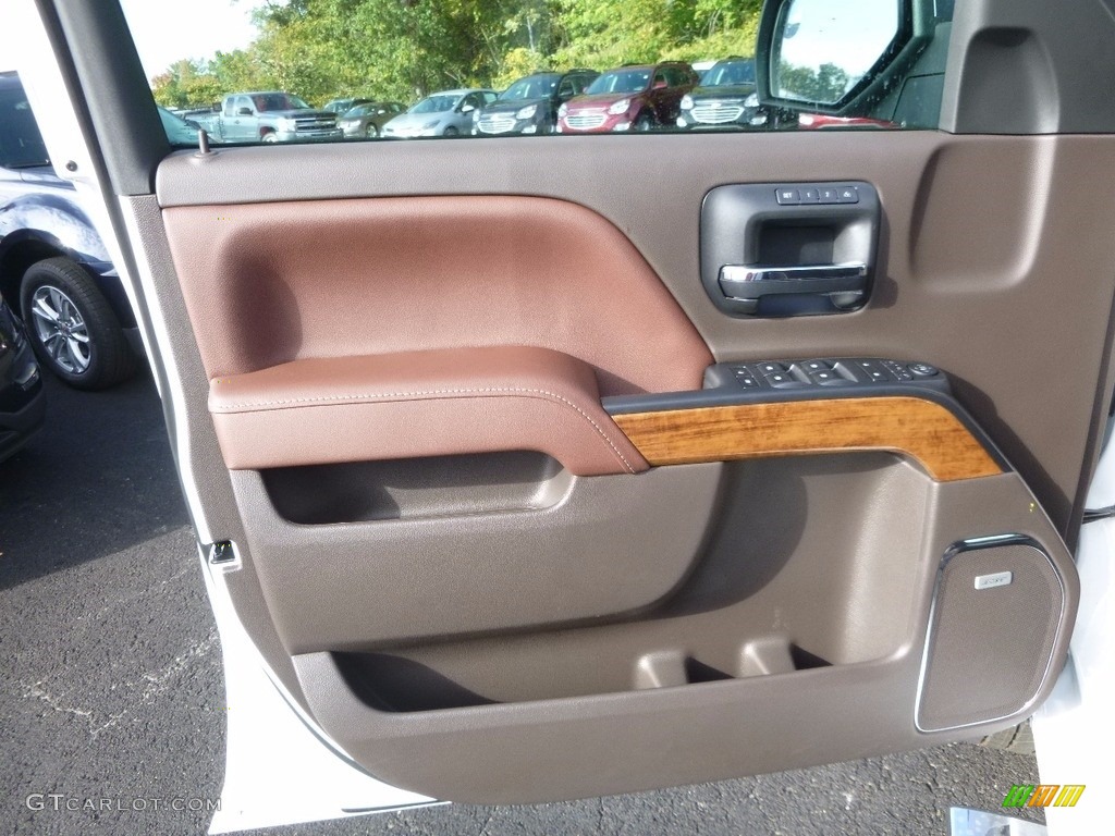 2017 Chevrolet Silverado 1500 High Country Crew Cab 4x4 High Country Saddle Door Panel Photo #116294949