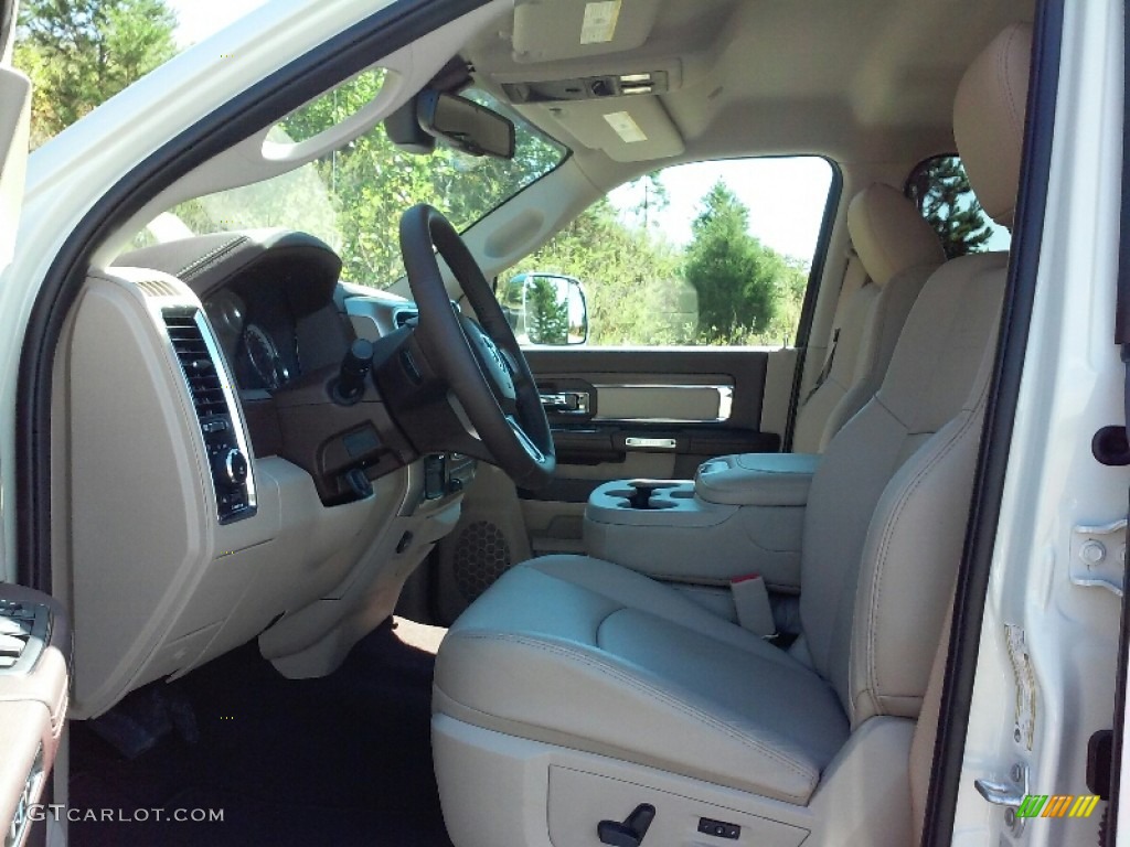 Canyon Brown/Light Frost Beige Interior 2017 Ram 3500 Laramie Mega Cab 4x4 Dual Rear Wheel Photo #116300321