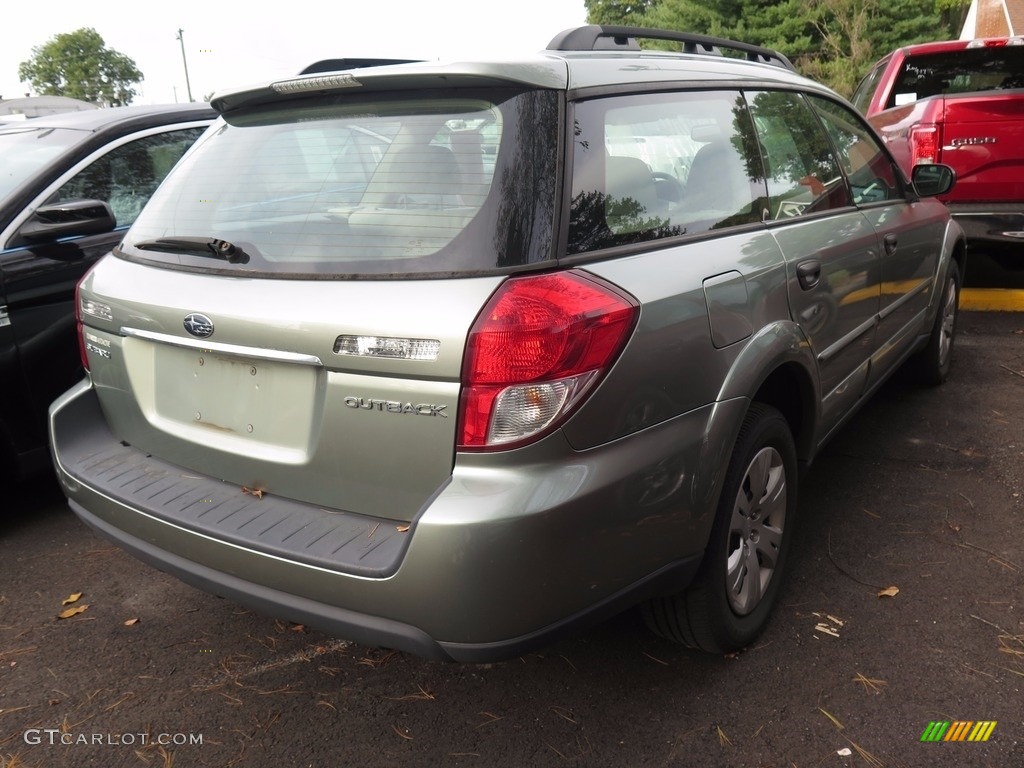 2009 Outback 2.5i Wagon - Seacrest Green Metallic / Off Black photo #3