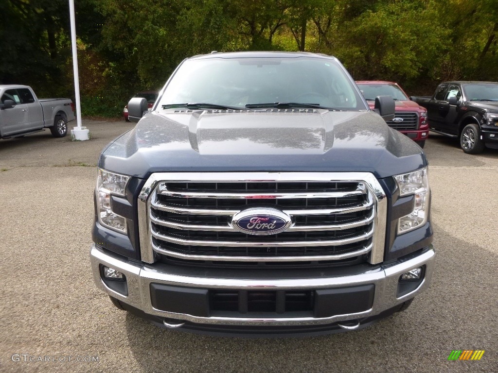 2016 F150 XLT SuperCab 4x4 - Blue Jeans / Medium Earth Gray photo #7