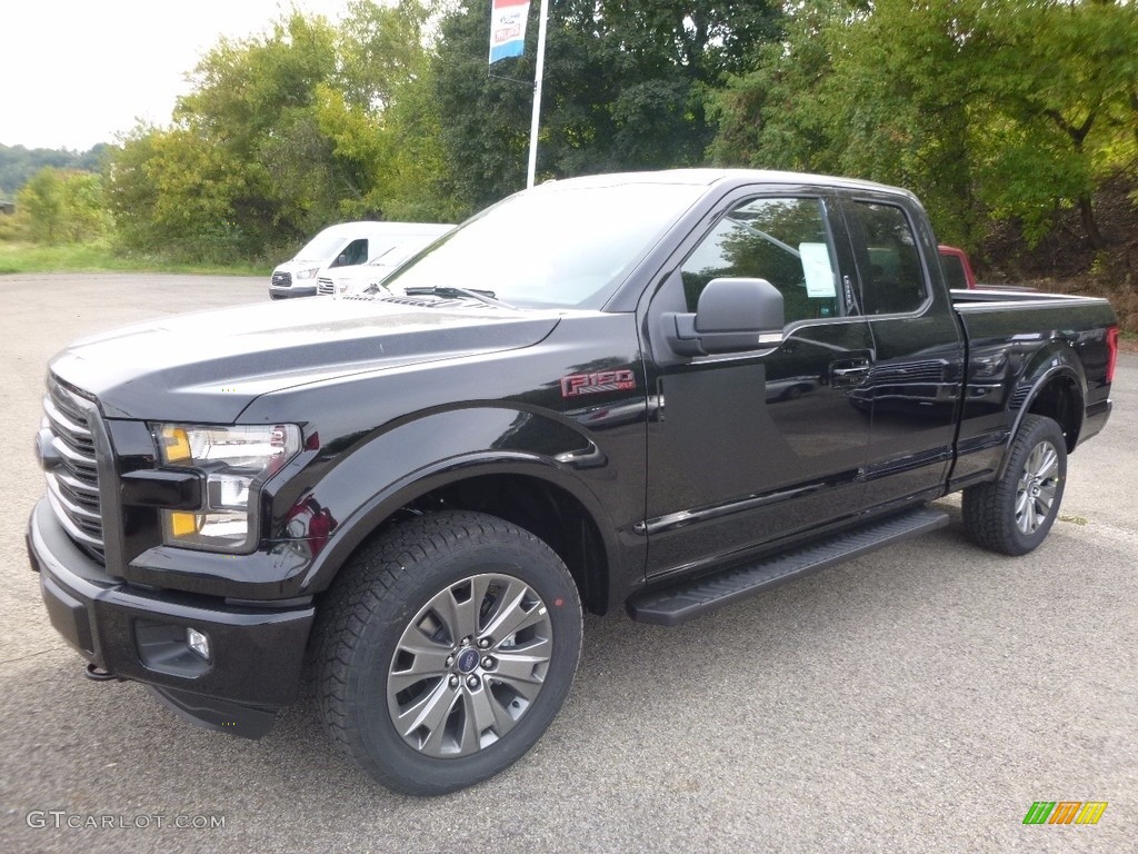 2016 F150 XLT SuperCab 4x4 - Shadow Black / Black photo #6