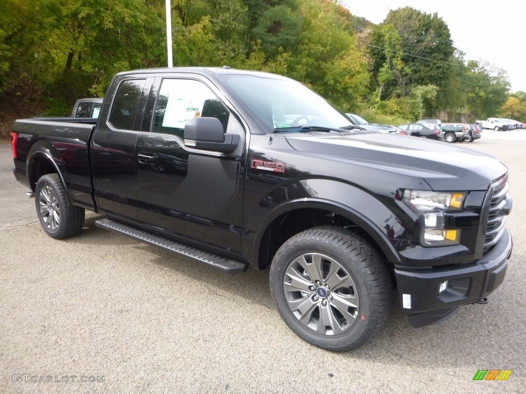 2016 F150 XLT SuperCab 4x4 - Shadow Black / Black photo #8