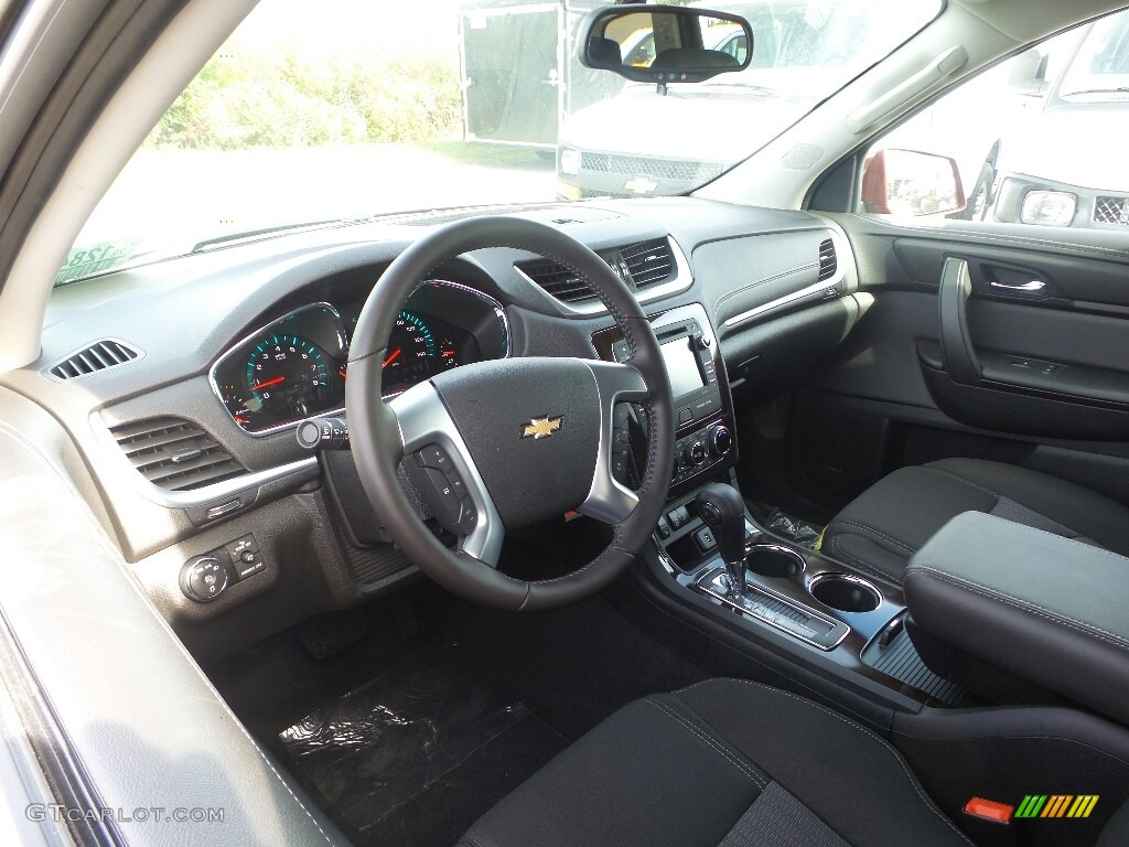Ebony Interior 2017 Chevrolet Traverse LT AWD Photo #116303352