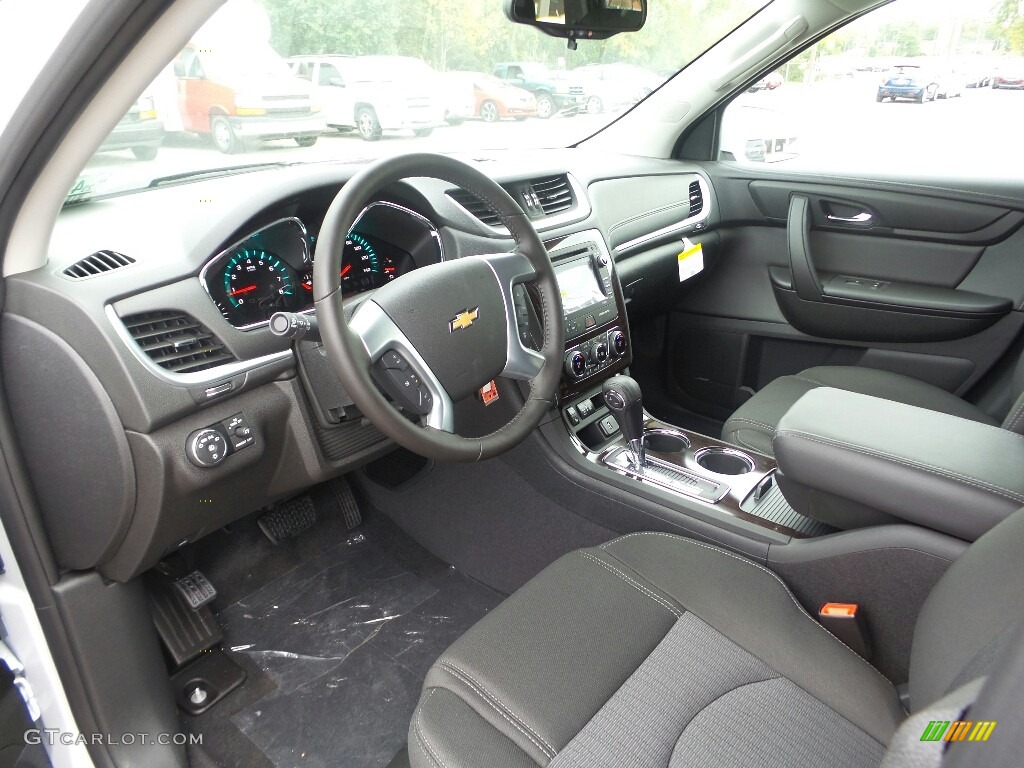 Ebony Interior 2017 Chevrolet Traverse LT AWD Photo #116303964