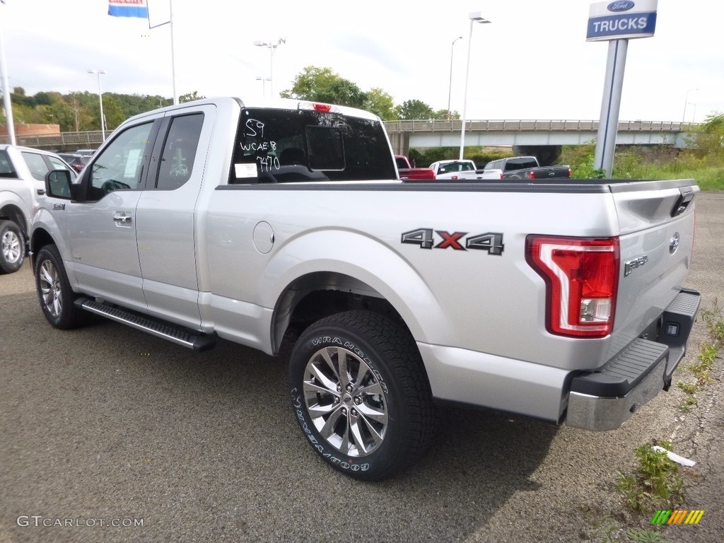 2016 F150 XLT SuperCab 4x4 - Ingot Silver / Medium Earth Gray photo #4