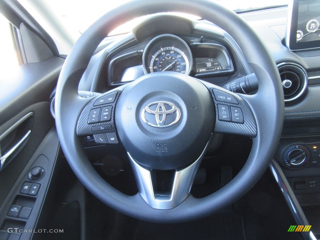 2017 Toyota Yaris iA Standard Yaris iA Model Mid-Blue Black Steering Wheel Photo #116305062