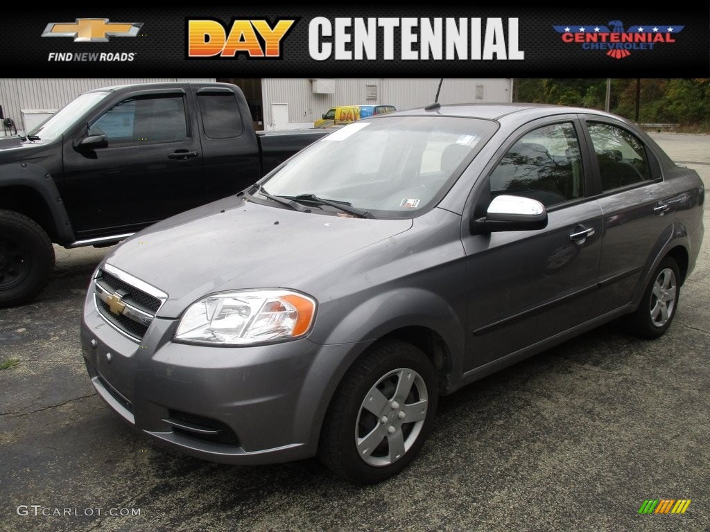 2011 Aveo LT Sedan - Medium Gray / Charcoal photo #1