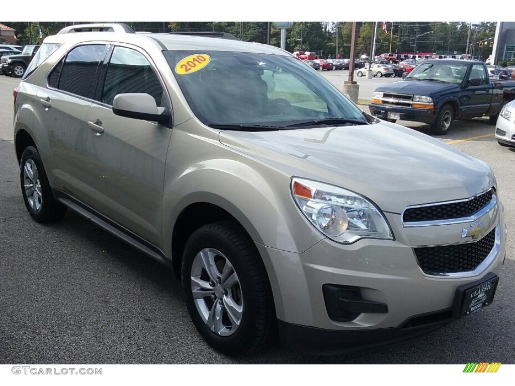 2010 Equinox LT - Gold Mist Metallic / Jet Black/Light Titanium photo #3