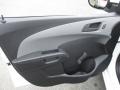 Jet Black/Dark Titanium 2017 Chevrolet Sonic LS Sedan Door Panel