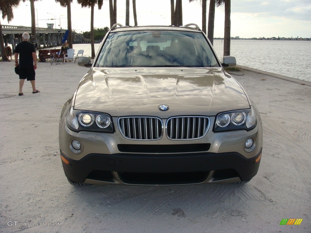 2008 X3 3.0si - Platinum Bronze Metallic / Sand Beige/Black Nevada Leather photo #2