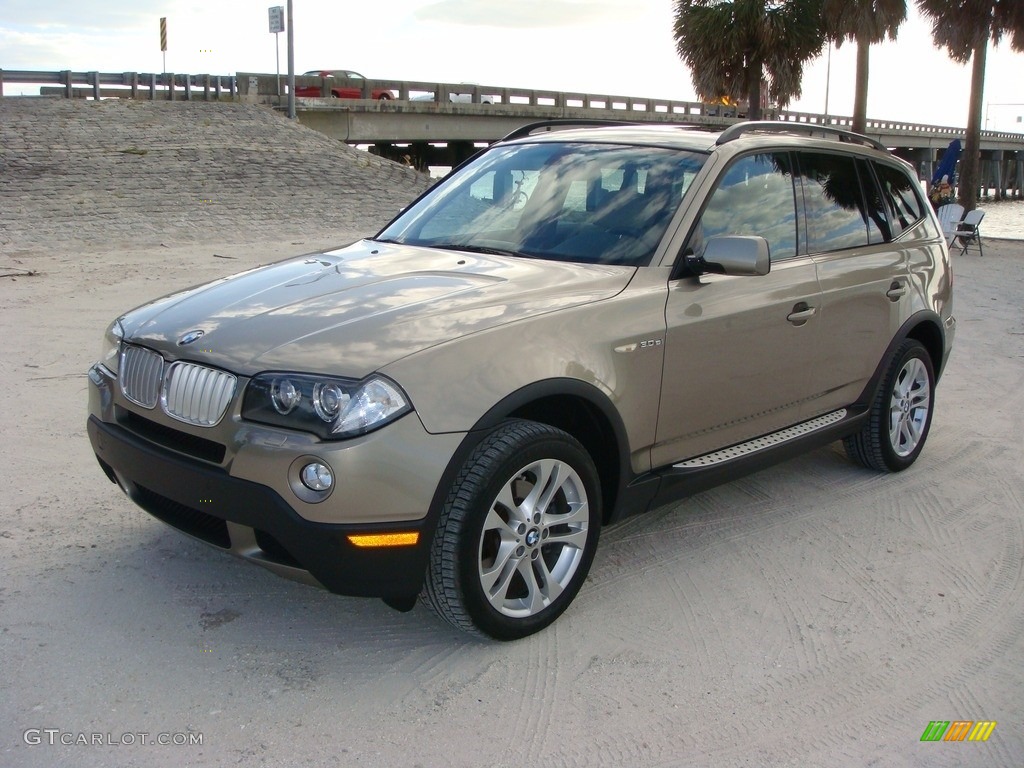 2008 X3 3.0si - Platinum Bronze Metallic / Sand Beige/Black Nevada Leather photo #3
