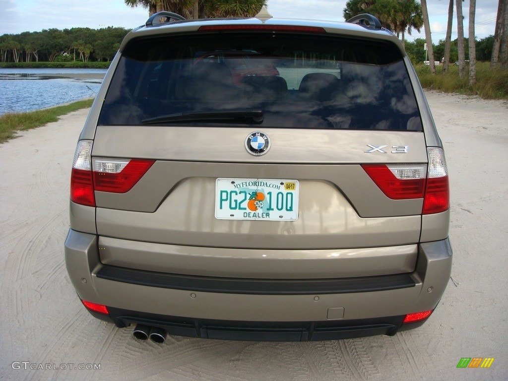 2008 X3 3.0si - Platinum Bronze Metallic / Sand Beige/Black Nevada Leather photo #6