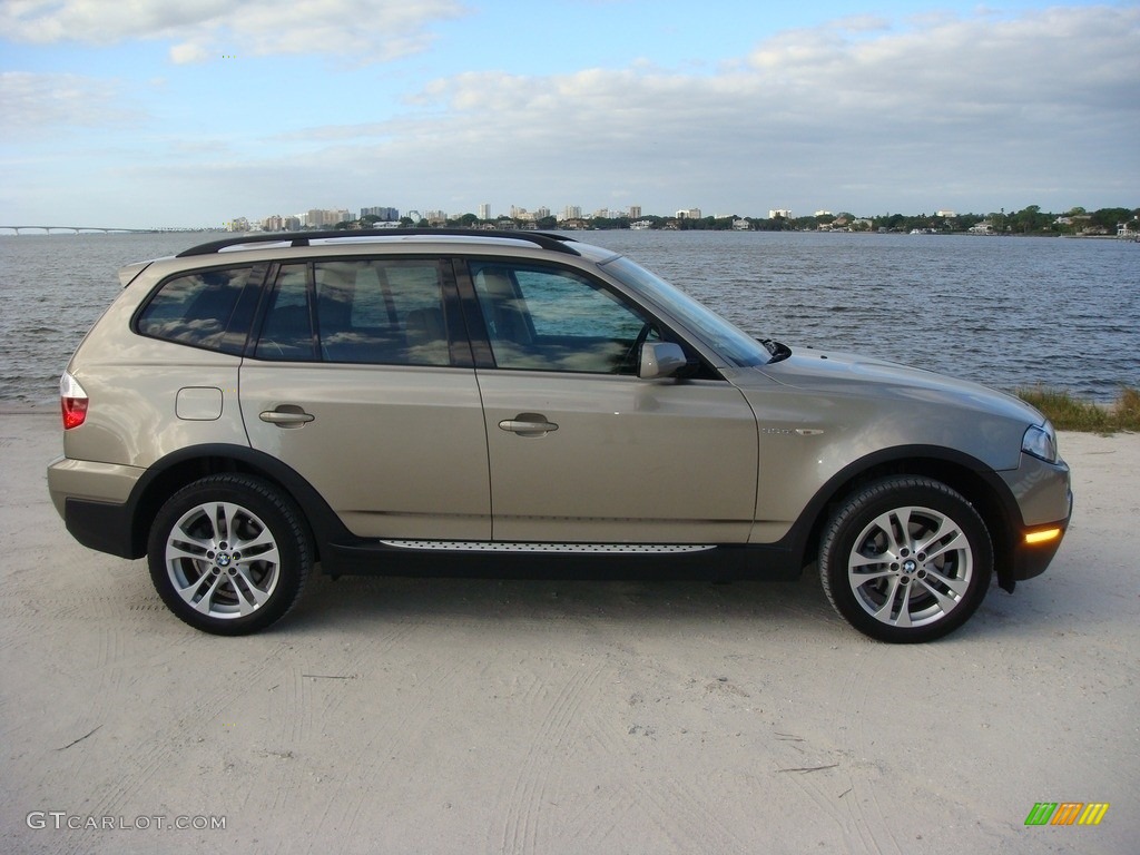 2008 X3 3.0si - Platinum Bronze Metallic / Sand Beige/Black Nevada Leather photo #8