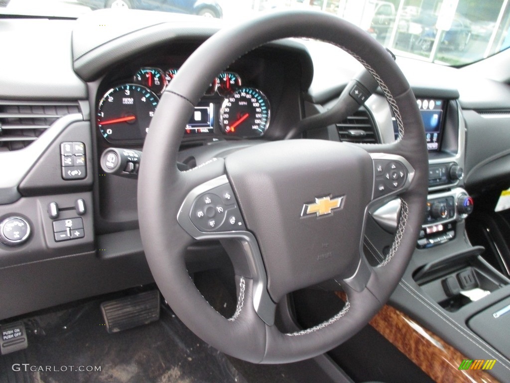 2017 Chevrolet Tahoe Premier 4WD Jet Black Steering Wheel Photo #116307723
