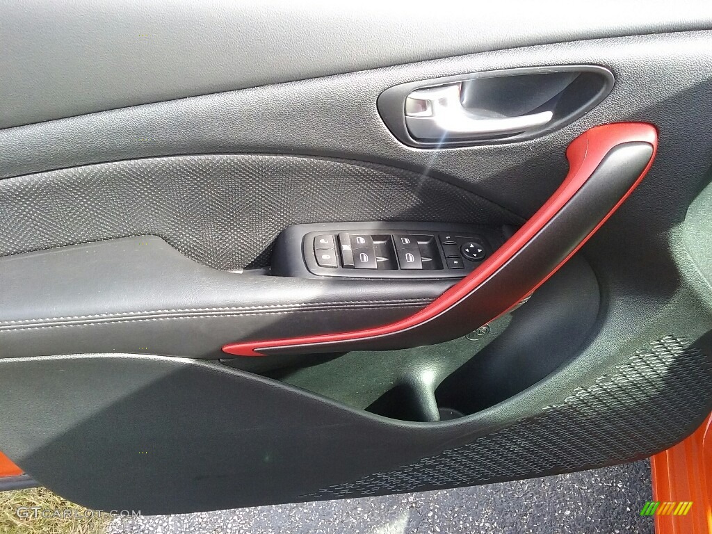 2015 Dart GT - Vitamin C / Black/Ruby Red Accent Stitching photo #8