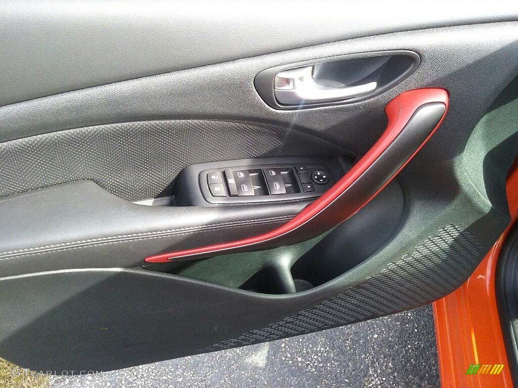 2015 Dart GT - Vitamin C / Black/Ruby Red Accent Stitching photo #16