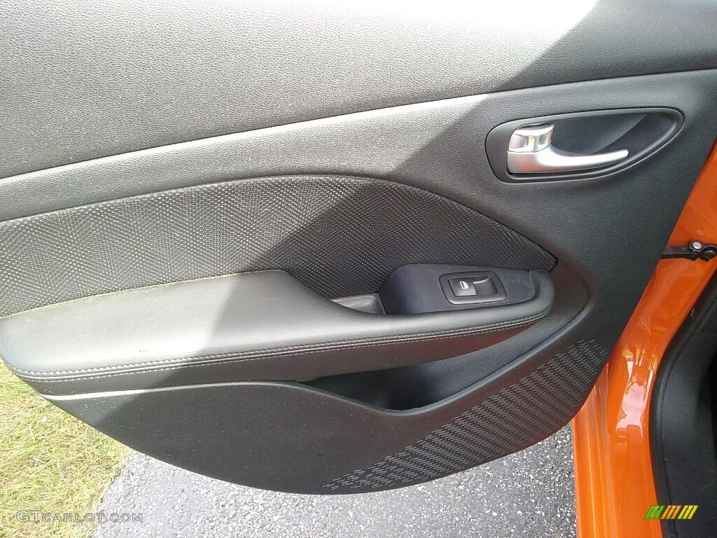 2015 Dart GT - Vitamin C / Black/Ruby Red Accent Stitching photo #17