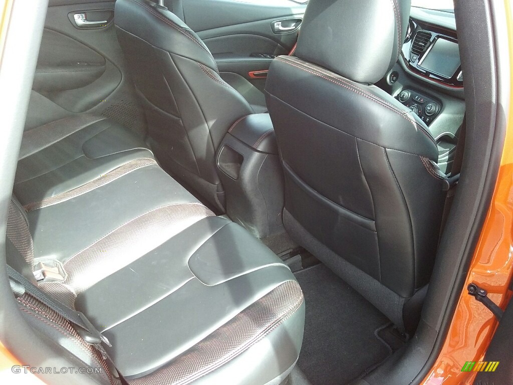 2015 Dart GT - Vitamin C / Black/Ruby Red Accent Stitching photo #20